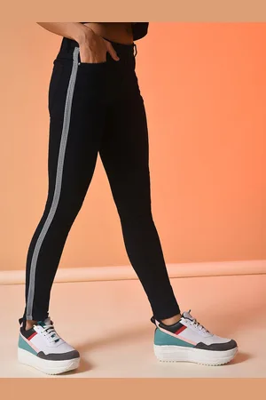 Campus Women Black Super Slim Fit Stretchable Jeans