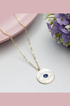 Priyaasi Gold-Toned & Blue Brass Gold-Plated Handcrafted Necklace