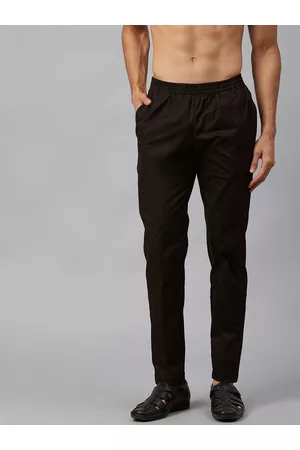 See Designs Men Black Solid Pyjamas