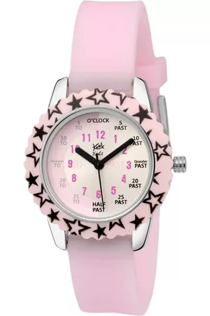 Kool Unisex Kids Pink Patterned Dial & Pink Straps Analogue Watch DMK 047 PK 01