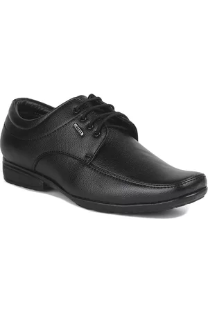 Liberty Men Black Solid Formal Derbys
