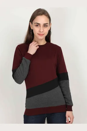 Fleximaa Women Multicoloured Colourblocked Sweatshirt