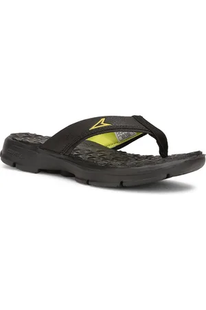 Bata Boys Black & Green Textured Room Slippers