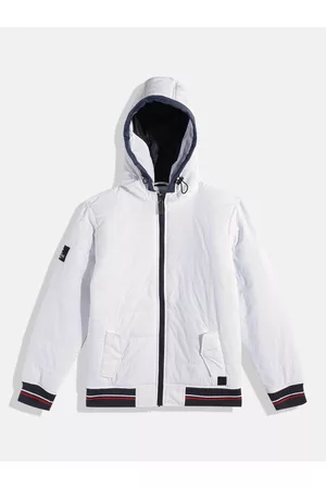 WROGN Boys White Solid Puffer Jacket