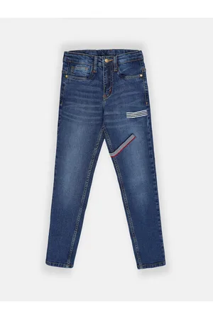 Instafab Boys Blue Regular Fit Mid-Rise Clean Look Jeans