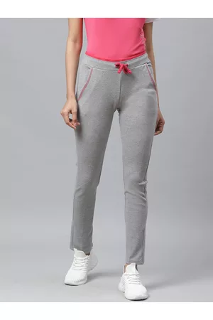Cayman Women Grey Melange Solid Track Pants