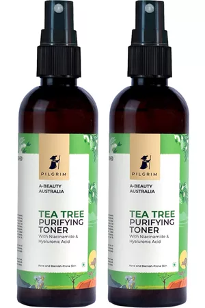 Pilgrim Set of 2 Tea Tree Purifying Toner with Niacinamide & Hyaluronic Acid - 100 ml Each