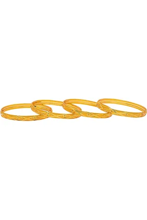 Shivansh Set Of 4 Gold-Plated Bangles