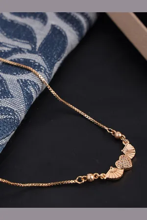 ANIKAS CREATION Gold-Plated AD-Studded Handcrafted Necklace