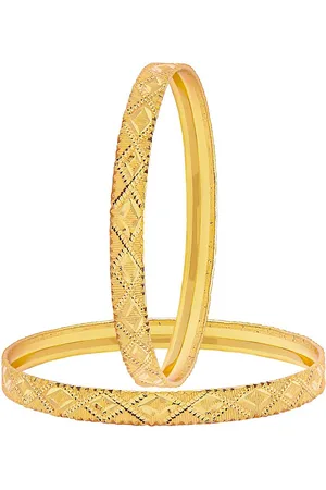 Shivansh Set Of 4 Gold-Plated Traditional Bangles