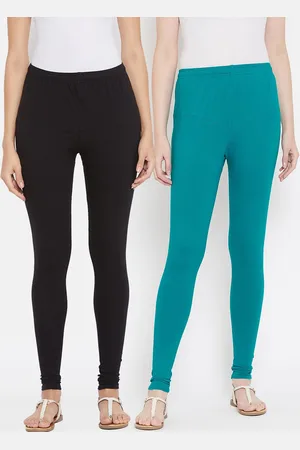 Tulsattva Women Pack Of 2 Solid Churidar-Length Leggings