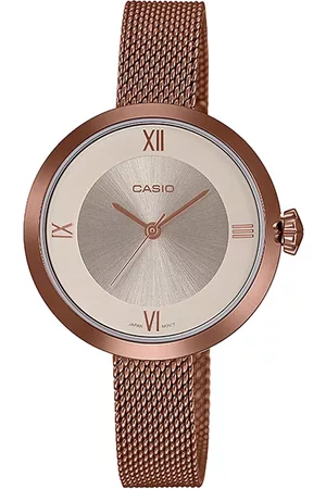 Casio Women Rose Gold Analogue Watch A1854 LTP-E154MR-9ADF