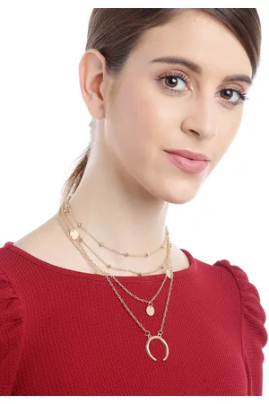 YouBella Women Gold Plated Layered Necklace