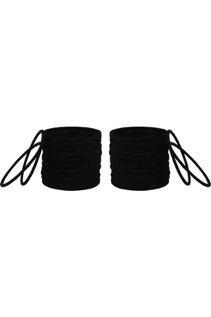 Arendelle Set Of 48 Black Solid Bangles