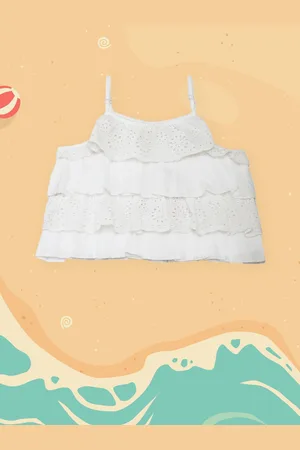 Biba White Layered Top