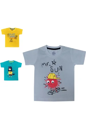 The Boo Boo Club The Boo Club Kids Pack of 3 Printed T-shirt