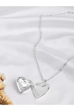 Joker & Witch Silver-Toned Necklace