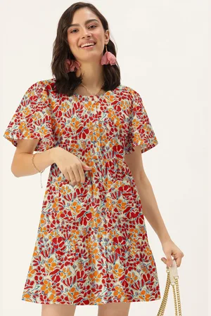 DressBerry WOMEN Floral A-Line Dress