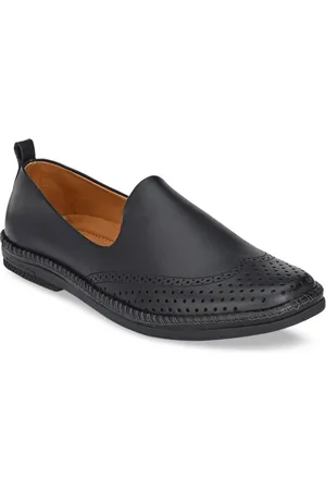 Prolific Men Black Perforations Loafers