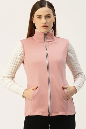 BRINN Solid Sleeveless Tailored Jacket