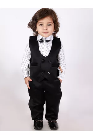 KID1 Boys Black Suit With Bow-Tie