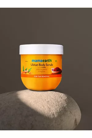 Mamaearth Ubtan Body Scrub with Turmeric & Saffron for Tan Removal 200 g
