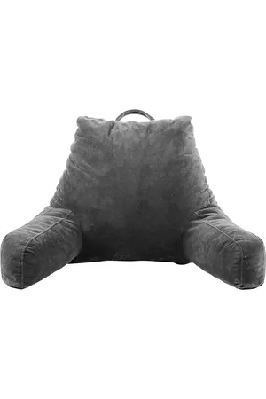 Pum Pum Grey Solid Back Rest Reading Pillow