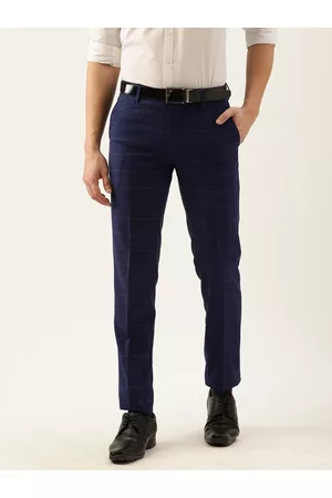Peter England Formal Trousers  Buy Peter England Men Black Solid Super Slim  Fit Casual Trousers Online  Nykaa Fashion