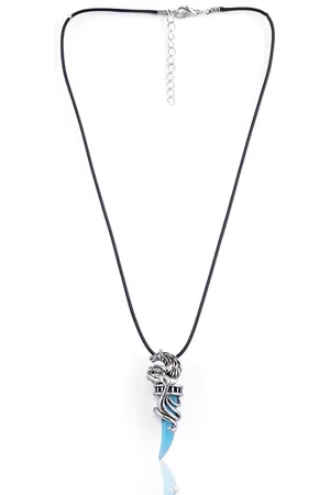 EL REGALO Unisex Blue & Black Necklace