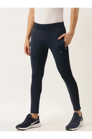Maniac Men Navy Blue Lygra Pure Cotton Slim Fit Joggers