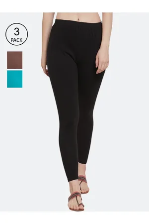GRACIT Women Pack of 3 Solid Ankle-Length Leggings
