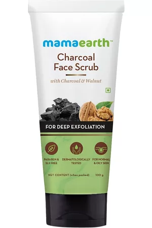 Mamaearth Charcoal Face Scrub with Walnut for Oily & Normal Skin 100 g