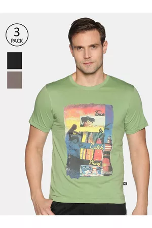 dollar Men Pack Of 3 Cotton T-shirts