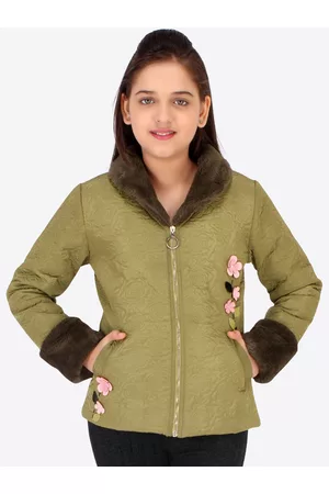 Mayoral Girl AW22 Duck Green Long Padded Coat 7481 – Bumkins Designer Kids