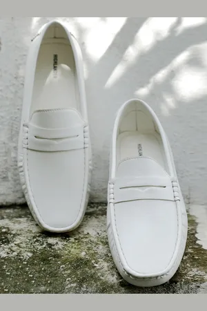 Highlander Men Off White Driving Shoes