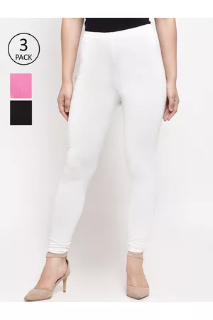 GRACIT Women Pack Of 3 Solid Leggings