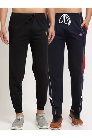 VIMAL JONNEY Men Pack Of 2 Solid Trackpants