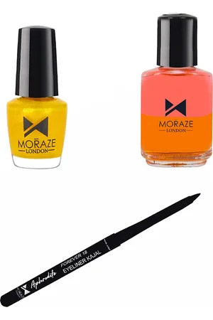 Moraze Set of Kajal with Nail Polish and Nail Paint Remover