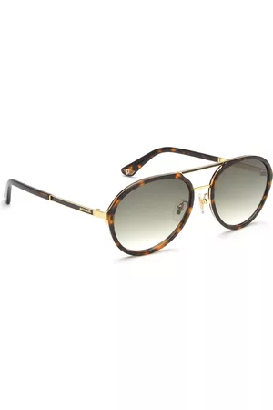 Police Men Green Lens & Brown Aviator Sunglasses with Polarised Lens SPLA57K57300SG