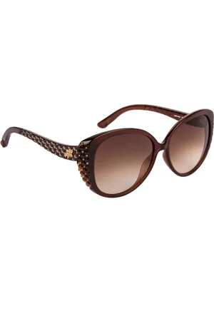 Swarovski Women Brown Cateye Sunglasses SK0068 58 05F