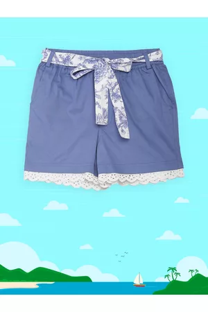 Biba Girls Blue & White Shorts