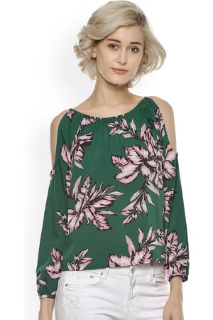 Harpa Women Green Printed Top