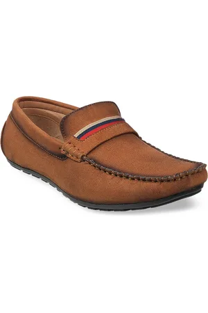 Metro Men Tan Suede Loafers