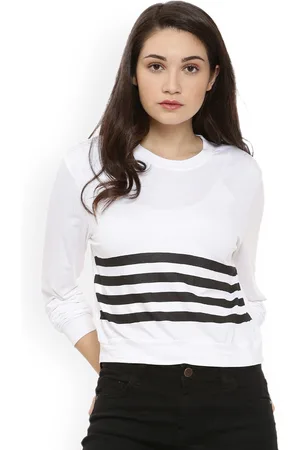 Campus Women White Striped Top