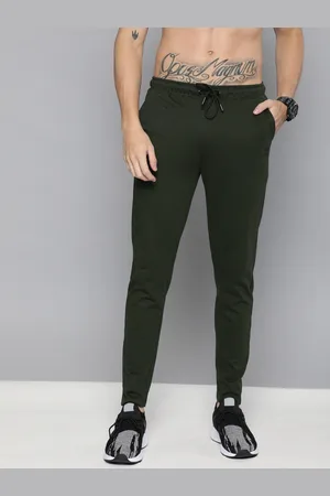 HARVARD Men Olive Green Straight Fit Solid Track pants