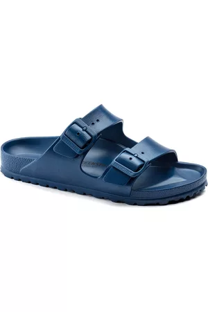 Birkenstock Unisex Arizona Essentials Blue Narrow Slides