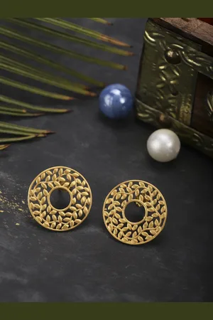 Berserk Gold-Toned Classic Studs Earrings