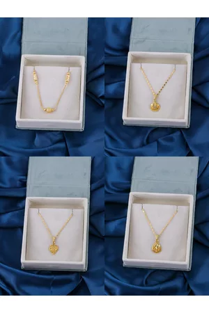 Brandsoon Set of 4 Gold-Plated Brass Necklaces