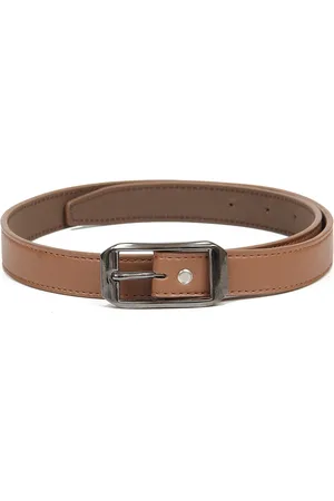 Calvadoss Girls Tan Textured PU Belt