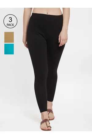 GRACIT Women Pack Of 3 Solid Ankle-Length Leggings
